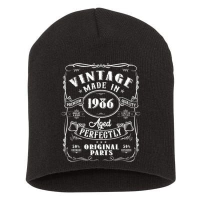 Vintage Made In 1986 One Of A Kind Limited Edition Aged Perfectly Original Parts Short Acrylic Beanie