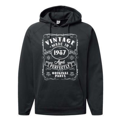 Vintage Made In 1987 One Of A Kind Limited Edition Aged Perfectly Original Parts Performance Fleece Hoodie