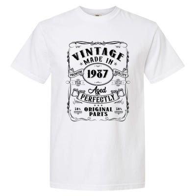 Vintage Made In 1987 One Of A Kind Limited Edition Aged Perfectly Original Parts Garment-Dyed Heavyweight T-Shirt