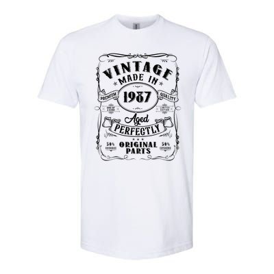 Vintage Made In 1987 One Of A Kind Limited Edition Aged Perfectly Original Parts Softstyle CVC T-Shirt