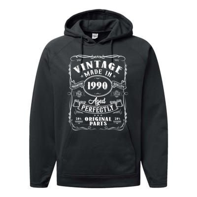 Vintage Made In 1990 One Of A Kind Limited Edition Aged Perfectly Original Parts Performance Fleece Hoodie