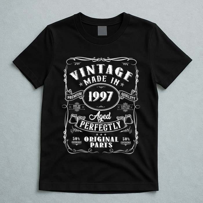 Vintage Made In 1997 One Of A Kind Limited Edition Aged Perfectly Original Parts T-Shirt