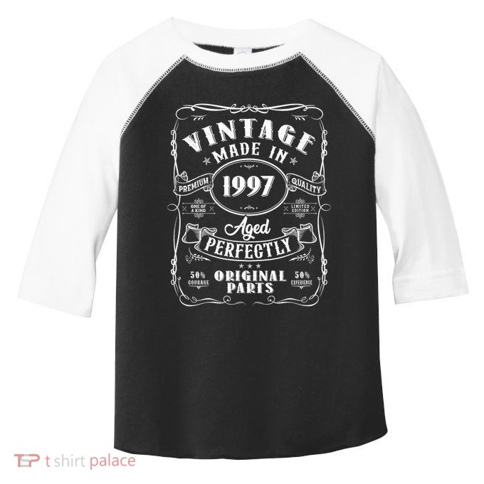Vintage Made In 1997 One Of A Kind Limited Edition Aged Perfectly Original Parts Toddler Fine Jersey T-Shirt