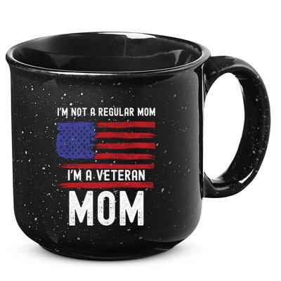 Veteran Mom IM Not A Regular Mom IM A Veteran Mom Cool Gift 15oz Campfire Ceramic Mug