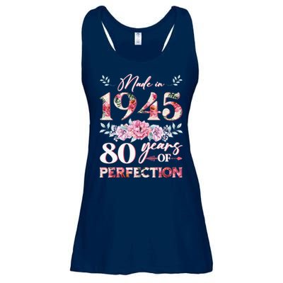 Vintage Made In 1945 80th Birthday 80 Years Old Ladies Essential Flowy Tank