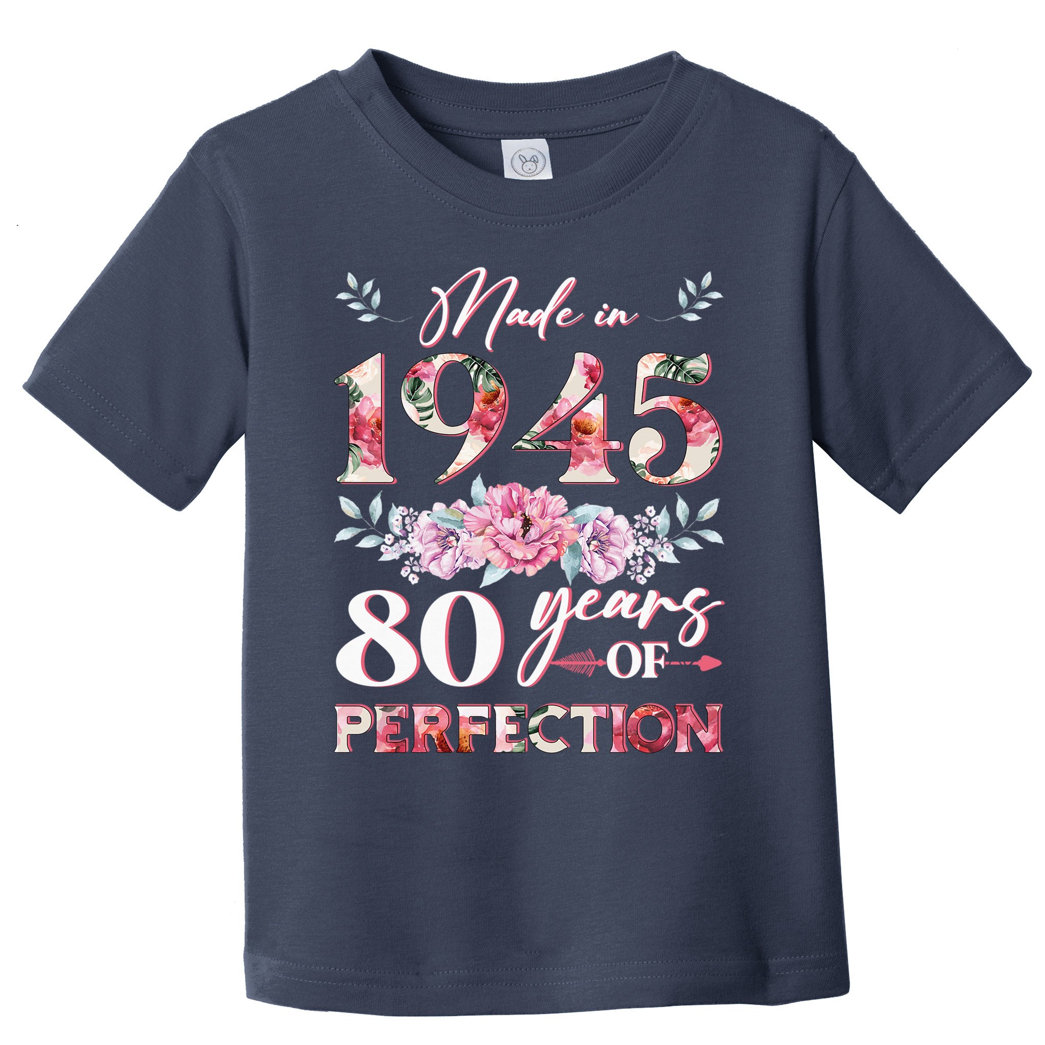 Vintage Made In 1945 80th Birthday 80 Years Old Toddler T-Shirt