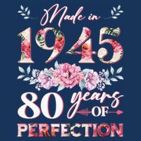 Vintage Made In 1945 80th Birthday 80 Years Old Toddler T-Shirt