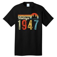 Vintage Made In 1947 Birthday Tall T-Shirt