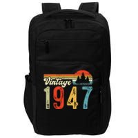 Vintage Made In 1947 Birthday Impact Tech Backpack