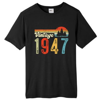 Vintage Made In 1947 Birthday Tall Fusion ChromaSoft Performance T-Shirt