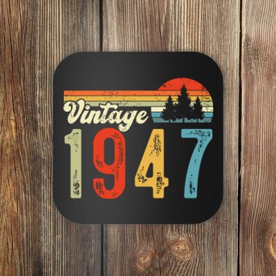 Vintage Made In 1947 Birthday Coaster