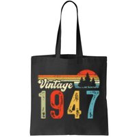 Vintage Made In 1947 Birthday Tote Bag