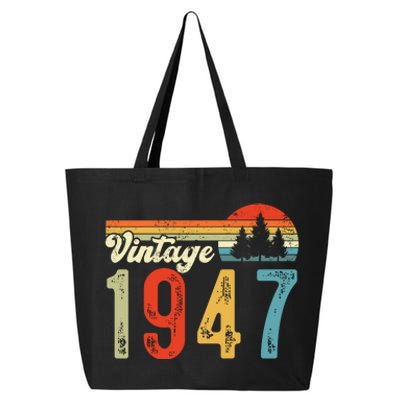 Vintage Made In 1947 Birthday 25L Jumbo Tote