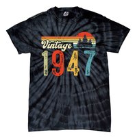 Vintage Made In 1947 Birthday Tie-Dye T-Shirt