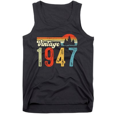 Vintage Made In 1947 Birthday Tank Top