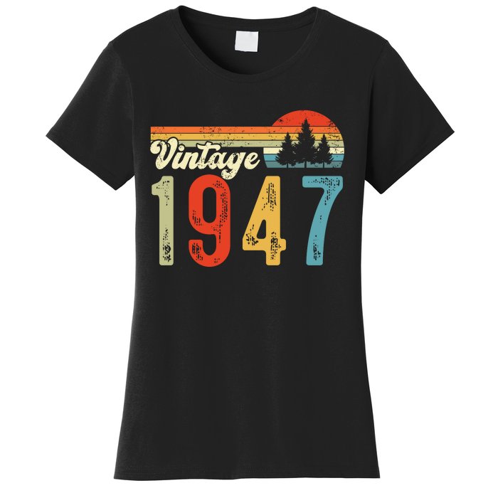 Vintage Made In 1947 Birthday Women's T-Shirt