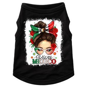 Viva Mexico Independence Day Women Girl Mexican Flag Doggie Tank