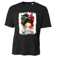 Viva Mexico Independence Day Women Girl Mexican Flag Cooling Performance Crew T-Shirt