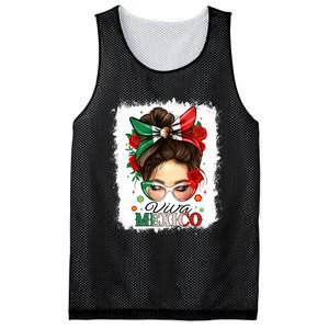 Viva Mexico Independence Day Women Girl Mexican Flag Mesh Reversible Basketball Jersey Tank