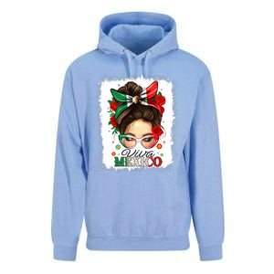 Viva Mexico Independence Day Women Girl Mexican Flag Unisex Surf Hoodie