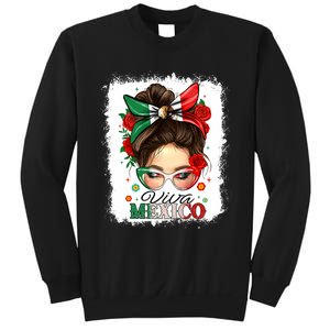 Viva Mexico Independence Day Women Girl Mexican Flag Sweatshirt