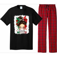 Viva Mexico Independence Day Women Girl Mexican Flag Pajama Set