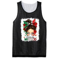 Viva Mexico Independence Day Women Girl Mexican Flag Mesh Reversible Basketball Jersey Tank