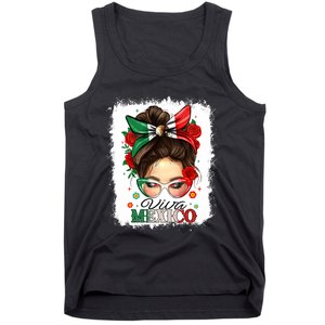 Viva Mexico Independence Day Women Girl Mexican Flag Tank Top