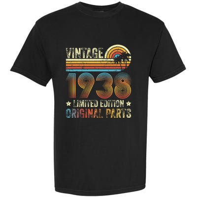 Vintage Made In 1938 86th Birthday 86 Year Old Garment-Dyed Heavyweight T-Shirt