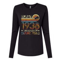 Vintage Made In 1938 86th Birthday 86 Year Old Womens Cotton Relaxed Long Sleeve T-Shirt