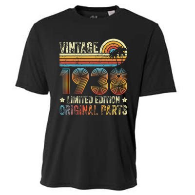 Vintage Made In 1938 86th Birthday 86 Year Old Cooling Performance Crew T-Shirt