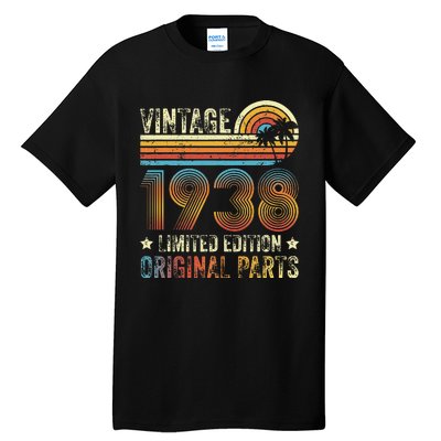 Vintage Made In 1938 86th Birthday 86 Year Old Tall T-Shirt