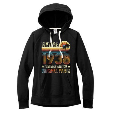 Vintage Made In 1938 86th Birthday 86 Year Old Women's Fleece Hoodie