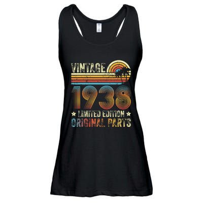 Vintage Made In 1938 86th Birthday 86 Year Old Ladies Essential Flowy Tank