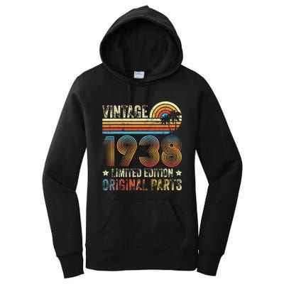 Vintage Made In 1938 86th Birthday 86 Year Old Women's Pullover Hoodie