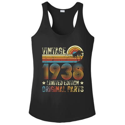 Vintage Made In 1938 86th Birthday 86 Year Old Ladies PosiCharge Competitor Racerback Tank