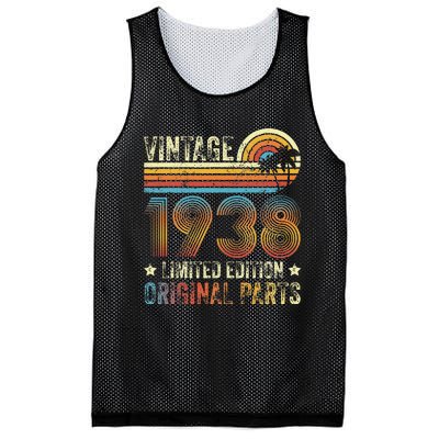 Vintage Made In 1938 86th Birthday 86 Year Old Mesh Reversible Basketball Jersey Tank