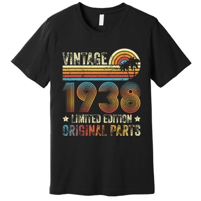 Vintage Made In 1938 86th Birthday 86 Year Old Premium T-Shirt