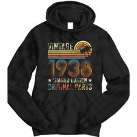 Vintage Made In 1938 86th Birthday 86 Year Old Tie Dye Hoodie