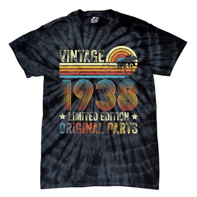 Vintage Made In 1938 86th Birthday 86 Year Old Tie-Dye T-Shirt