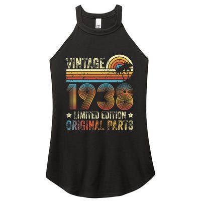 Vintage Made In 1938 86th Birthday 86 Year Old Women's Perfect Tri Rocker Tank