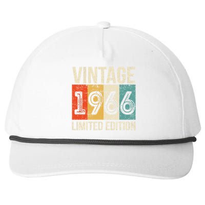 Vintage Made In 1966 Birthday Snapback Five-Panel Rope Hat