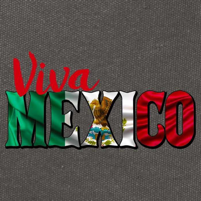 Viva Mexico Independence Day Cotton Canvas Backpack