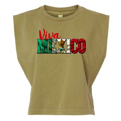 Viva Mexico Independence Day Garment-Dyed Women's Muscle Tee