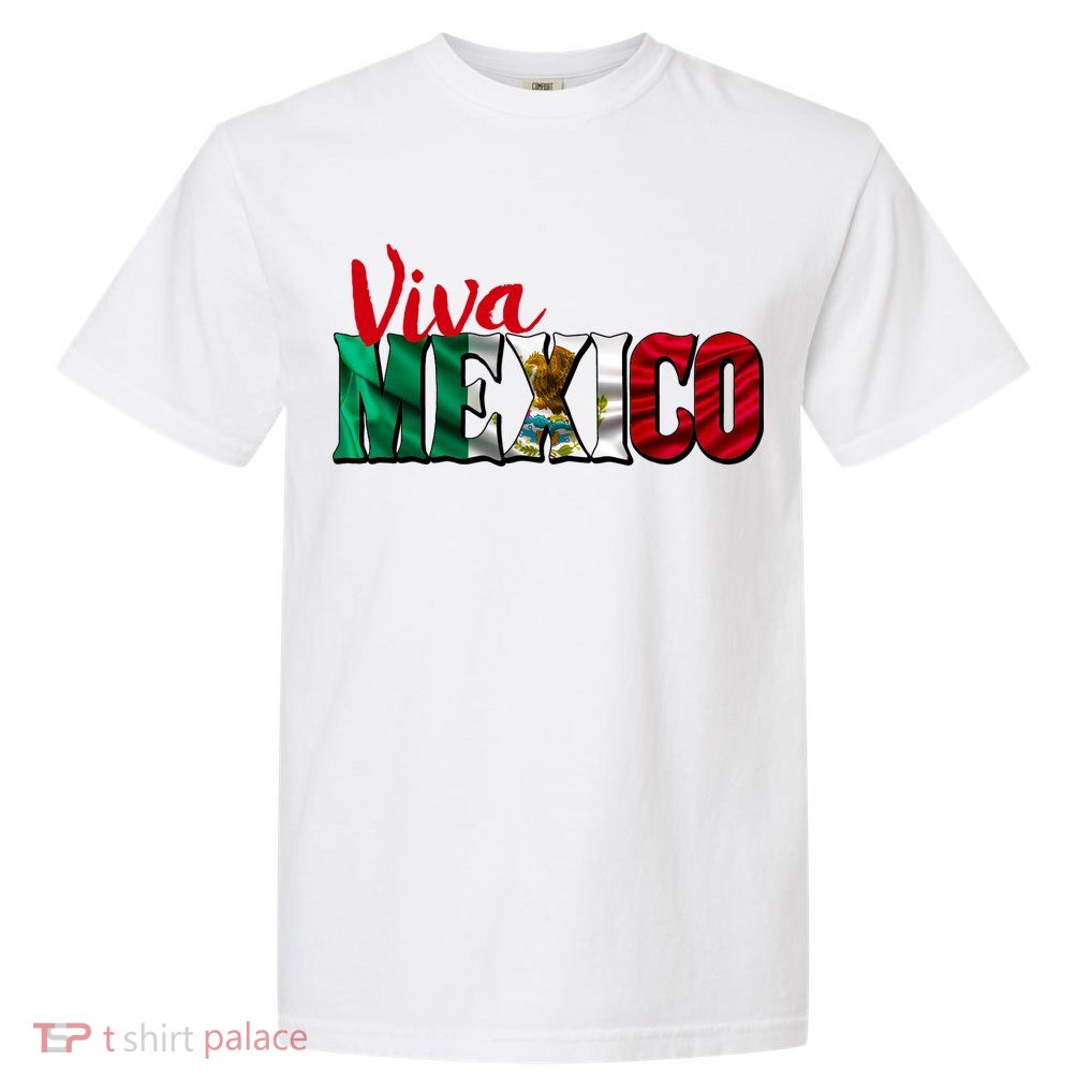 Viva Mexico Independence Day Garment-Dyed Heavyweight T-Shirt
