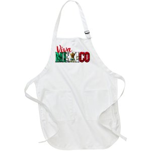 Viva Mexico Independence Day Full-Length Apron With Pockets