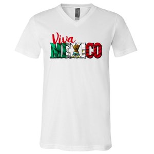 Viva Mexico Independence Day V-Neck T-Shirt