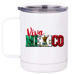 Viva Mexico Independence Day 12 oz Stainless Steel Tumbler Cup