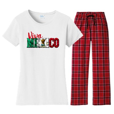 Viva Mexico Independence Day Women's Flannel Pajama Set