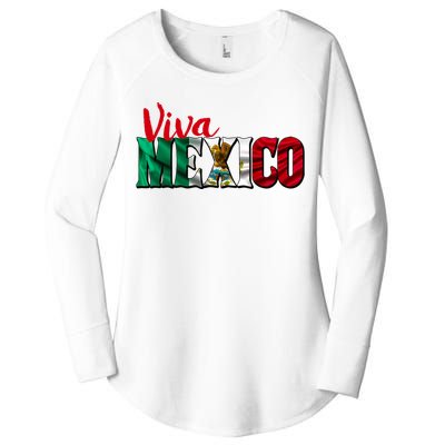 Viva Mexico Independence Day Women's Perfect Tri Tunic Long Sleeve Shirt